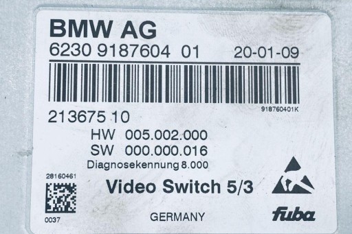 Модуль камеры заднего вида bmw 7 (f01, f02) 9187604 4.4л бензин 2009 г.в.