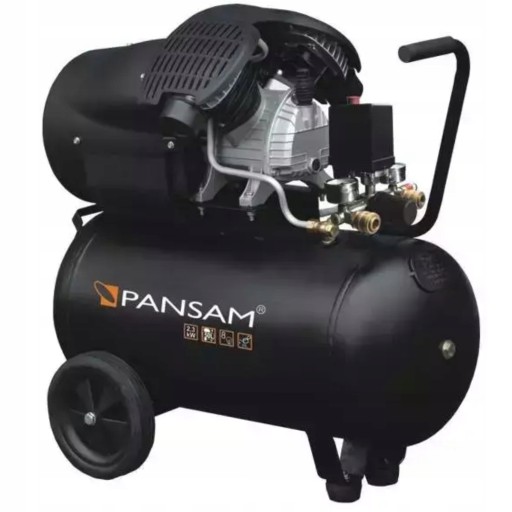 КОМПРЕСОР КОМПРЕСОР 50Л PANSAM A077060 ДВОПОРШНЄВИЙ