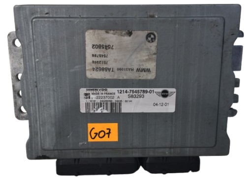 S122237002A 7545802 - Контроллер mini cooper one 1214-7545789-01 s83293