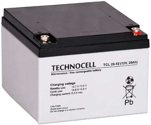 АККУМУЛЯТОР AGM VRLA BATTERY TECHNOCELL TCL 12V 28Ah НЕОБСЛУЖИВАЕМЫЙ ИБП СИГНАЛИЗАЦИЯ