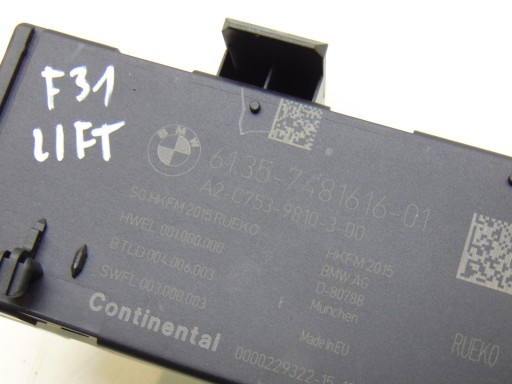 control unit module bonnet BMW 3 F30 F31 LCI 7481616
