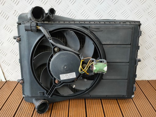 PORSCHE CARRERA 911 996 water cooler of the air conditioning left + fan KPL