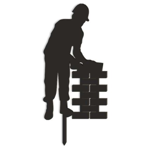 ПОВЕРХНІСТЬ ДЛЯ ТОРТУ чорна ЦЕГЛЕНА ШТУКАТУРНА прикраса