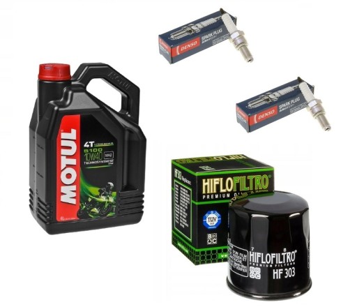 KAWASAKI EN500 EN 500 MOTUL 4L + ФІЛЬТР + 2 ПРОБКИ