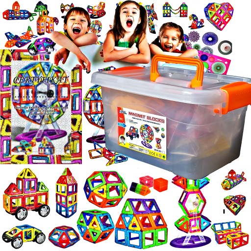 Магнітні блоки Акриліт дитячі Магнітні блоки Premium 112 шт.