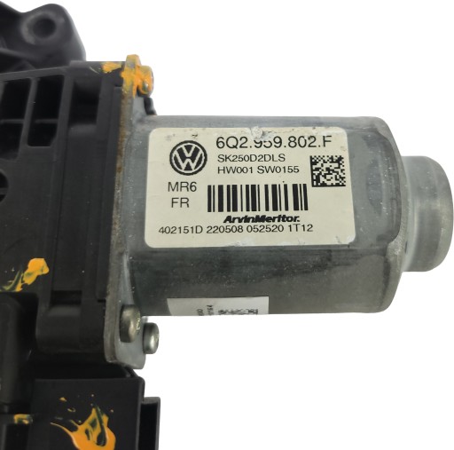 SKODA FABIA II 2 mini motor windows front front left 6Q2959802F