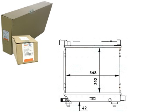 PRO/8MK 376 - Радиатор mercedes w124 201 m102 behr hella