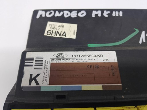 Unité commande confort Ford Mondeo MK3 1S7T15K600KD