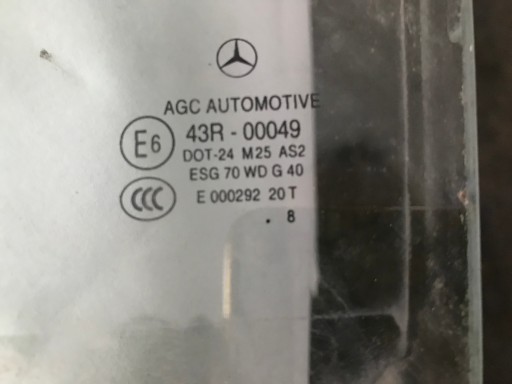MERCEDES X204 GLK window door rear part left