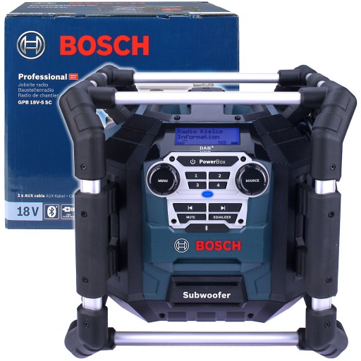 RADIO BUDOWLANE GPB 18V5 SC BOSCH Bluetooth DAB+ (06014A4100) • Cena, Opinie • Radia budowlane
