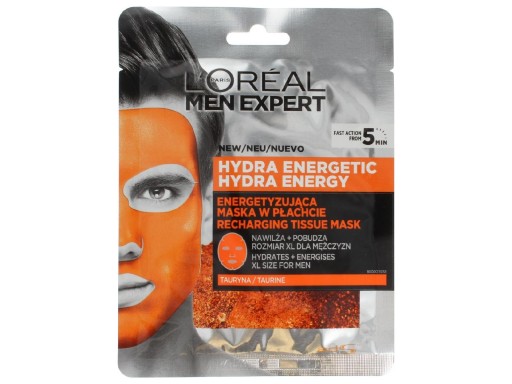 Men Expert Hydra Energetic Rechargeing Tissue MaskY za 96 Kč od Będzin -  Allegro - (12667630065)