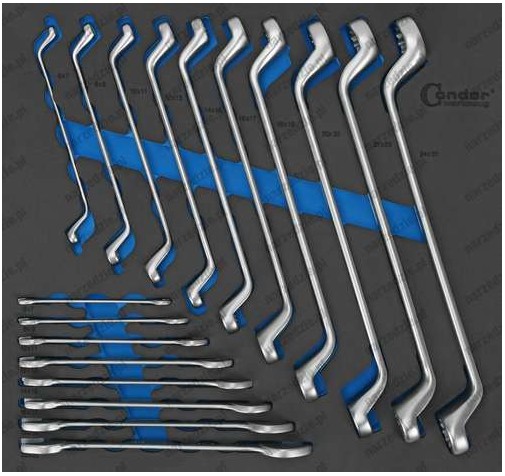 ТРОЛЕЙ Вкладиш ПЛОСКІ КЛЮЧІ 6-27 ММ 18 ЕЛЕМЕНТ