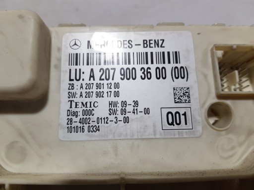 MERCEDES W207 module control unit SAM 2079003600