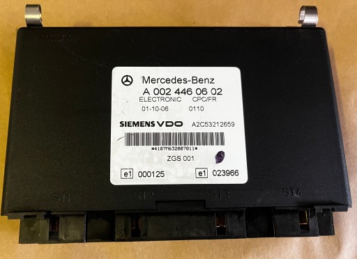 Контроллер cpc/fr mercedes actros a0024461202