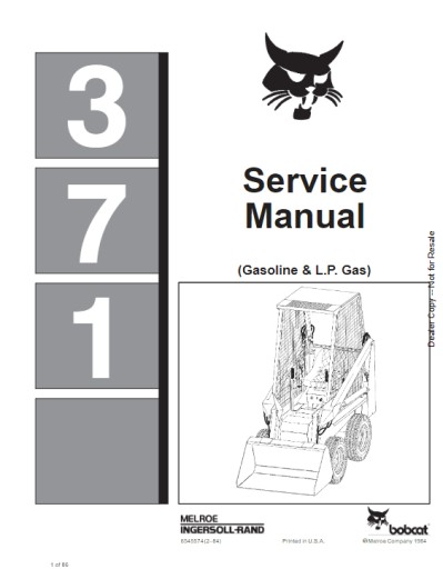 6545574 (2–84) - BobCat Service Repair Manual 371