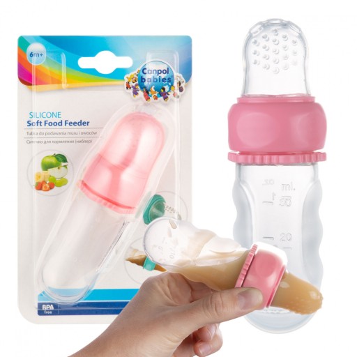 Прорізувач Canpol babies для годування, силікон, відтінки рожевого