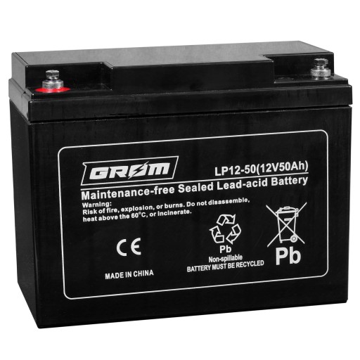 Гром акумулятор 12v 50ah lp12-50