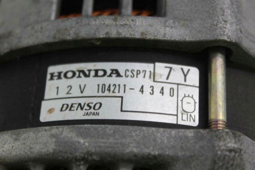 Генератор 104211-4340 1.5т honda civic