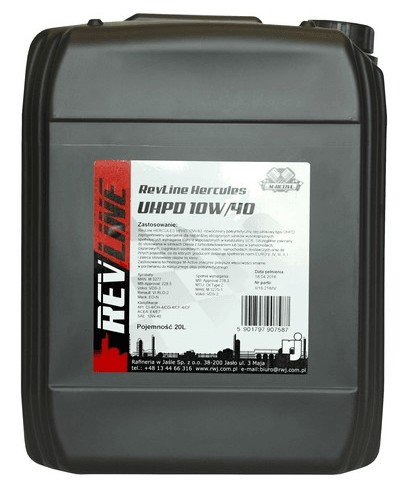 REVLINE HERCULES UHPD 10W40 20л MB 228,5 228,3