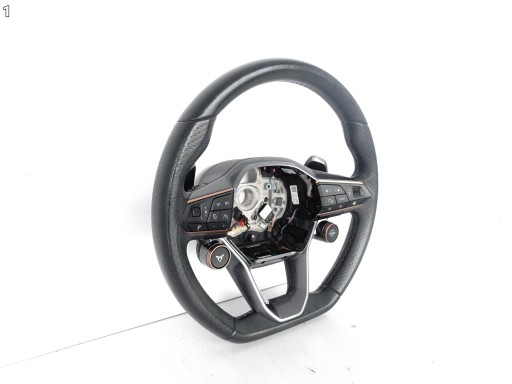 CUPRA LEON 5FA FORMENTOR 5FF Volant WIELOFUNKCYJNA Cuir, en cuir Palettes vitesse volant XEY