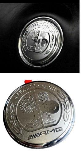 Mercedes AMG хром емблема кнопка старт стоп 37 мм