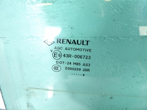 RENAULT SCENIC III LIFT window door rear part right 43R-006723