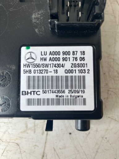 module of the air conditioning MERCEDES W213 A0009017606