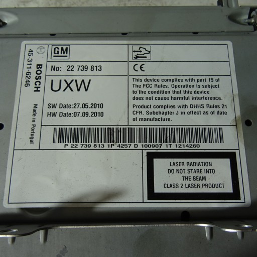 OPEL INSIGNIA A RADIO 22739813
