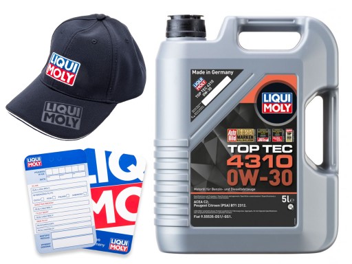 5W30 OIL LIQUI MOLY TOP TEC 4310 5L БЕЗКОШТОВНО