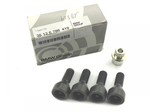 BMW колеса стопорні болти комплект M12x1. 5 OE