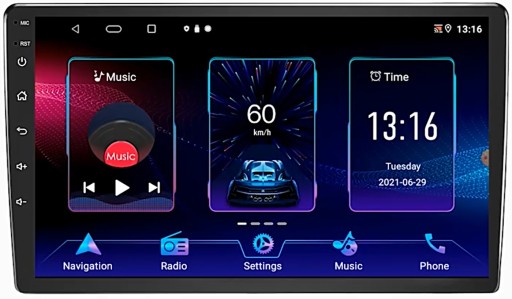 РАДИО GPS 1 DIN 9 ДЮЙМОВ ANDROID USB BT WIFI 32GB