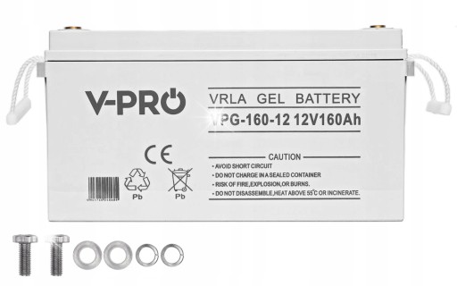 Аккумулятор volt polska gel vpro солнечный 12 в 160 ач