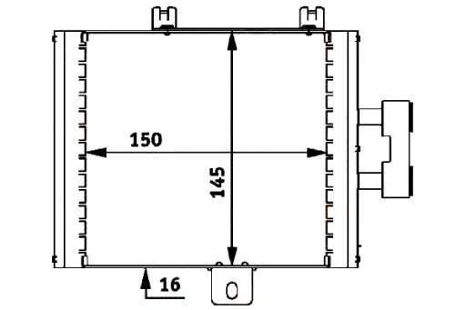 8MO 376 - МАСЛООХОЛОДЖУВАЧ HELLA MERCEDES S 320 (220.065. 220)