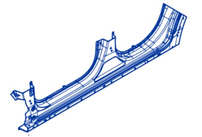 764511167R - Обшивка порога, левый Логан III