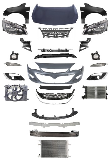 1312124 - ASTRA J ПІДЙОМНИК ПЕРЕДНЬОГО КАПОТУ БАМПЕР КРИЛО РЕМЕНЬ ЛАМПА
