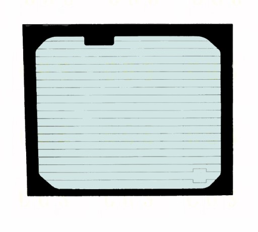 G3617 - ЗАДНЕЕ СТЕКЛО С ПОДОГРЕВОМ ТРАФАРЕТНАЯ ПЕЧАТЬ BOBCAT E60R-2