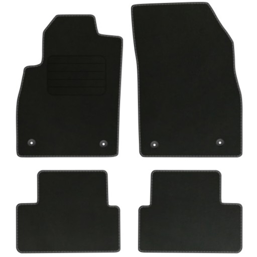 OPEL ASTRA J 09-19 велюр комфорт коврики + стопоры