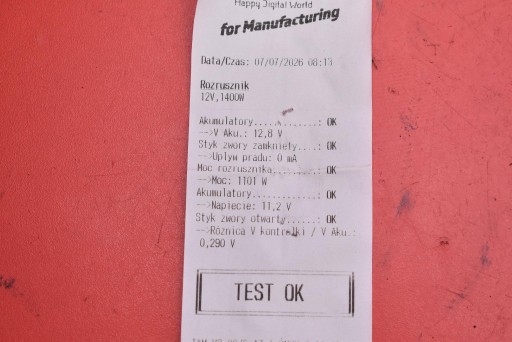 starter test 0001120410 VW TOURAN 1 and 1.6 8V 102 KM LIFT 06-10