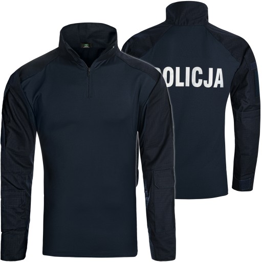 Combat tričko Policajná MIKINA Termoaktívne tričko tmavomodré POLICAJT XXS