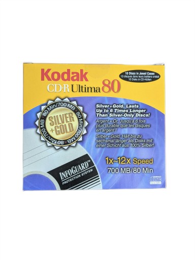 Kodak CD-R SILVER+GOLD 10枚入り 未開封 10箱セット Kodak CD-R GOLD Professional 10szt • Cena, Opinie - Allegro