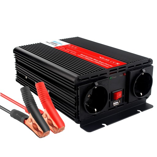 ПЕРЕТВОРЮВАЧ НАПРУГИ BAPDAS 1000 Вт 2 РОЗЕТКИ Змінного струму