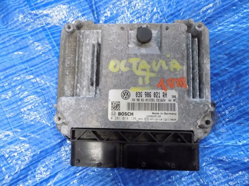 03g906021rh 1343 - Компьютерный контроллер двигателя skoda octavia ii 1.9tdi