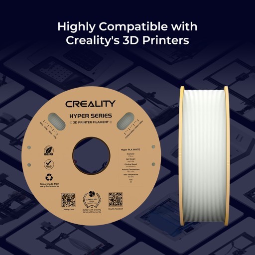 Creality Hyper PLA 3D Printing Filament 1.75mm 1KG White