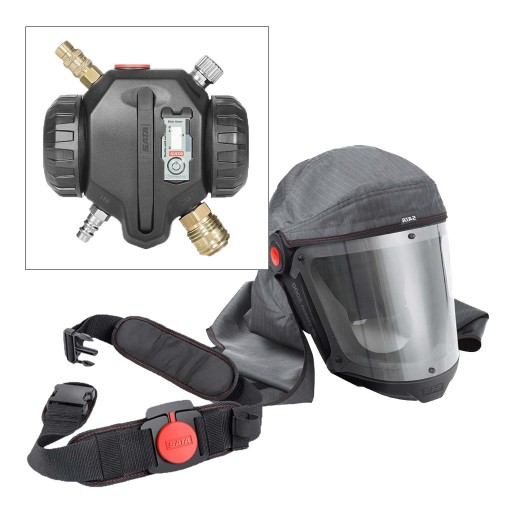 Маска шлем SATA air vision 5000 с углеродом 1000124