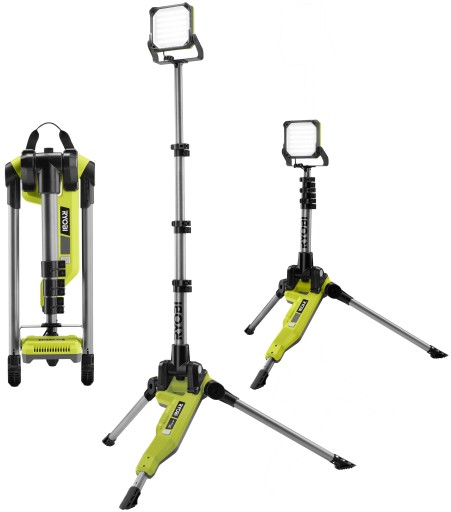 ГАЛОГЕННАЯ ЛАМПА ДЛЯ МАСТЕРСКОЙ RYOBI R18TL-0 ШТАТИВ