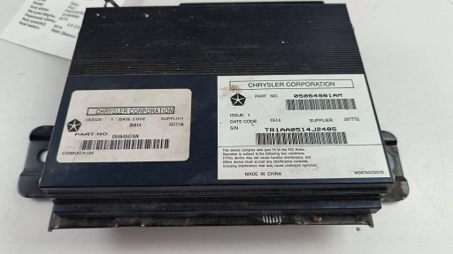 Amplificateur AUDIO 05064981AM FIAT FREEMONT