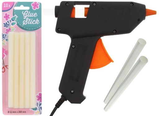 ГОРЯЧИЙ КЛЕЕВОЙ ПИСТОЛЕТ + НАБОР КЛЕЯ 12 шт.