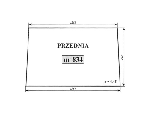 ВЕТРОВОЕ СТЕКЛО ZETOR 6945 834