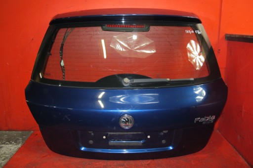 SKODA FABIA 2 II HB trunk door boot rear part rear GRANATOWA 9462