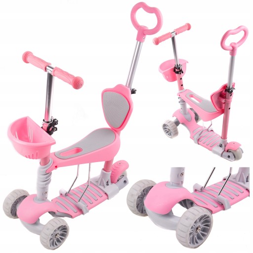 Самокат триколісний Vivo 4735164 Рожевий